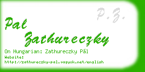 pal zathureczky business card